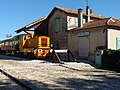 La gare de Fonvieille aujourd'hui avec le matériel de la RDT13