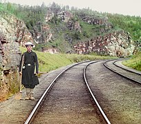 Baškir, kretničar v bližini mesta Ust' Katav na reki Yuryuzan med Ufo in Čeljabinskom na Uralu, okoli 1910