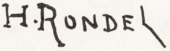 signature de Henri Rondel