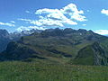 Fantastica vista dalla vetta sulle Dolomiti di Brenta