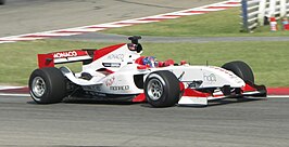 Clivio Piccione in actie, Kyalami, 2009.