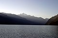 Mt.Alfred seen from the Jervis Inlet at Dusk.