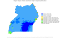 Mapa de Uganda de la clasificación climática de Köppen.