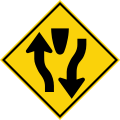 Divided highway ahead