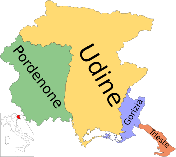 Provinces o Friuli–Venezia Giulia