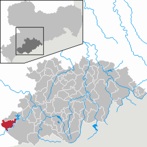 Poziția Schönheide pe harta districtului Erzgebirgskreis