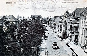 Straßenbahn in Eberswalde 1915