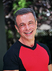 Portrait of Robert Frascino in a red T-shirt