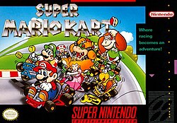 Super Mario Kart cover art.