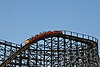 A classic wooden roller coaster at Great America. A copy of this roller coaster is located at Kings Dominion in Doswell, Virginia.