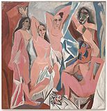 Pablo Picasso, Les Demoiselles d'Avignon, 1907, Proto-Cubism