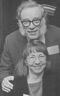 Janet Asimov with her husband, Isaac