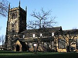 All Saints Church, Normanton, West Yorkshire, medieval tomb chest of the Malet and Levett families