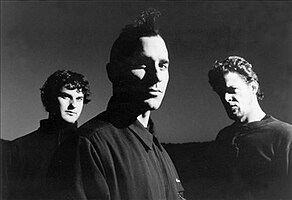 Echobrain in 2002. From left to right: Brian Sagrafena, Dylan Donkin, and Jason Newsted