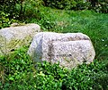 Stones placed on the roof with names of the Irish counties