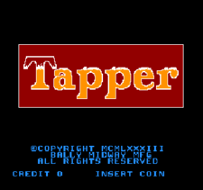 Tapper title screen