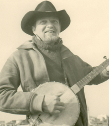 Adams busking in Saint-Tropez, France in 1957