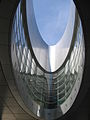 L'oculus de l'Auditorium, à la verticale du boulevard de Champagne (juin 2009).