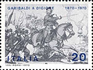 Repubblica Italiana 1970 - Centenario della partecipazione garibaldina alla Guerra franco-prussiana