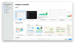 L'applicazione Numbers su macOS Big Sur