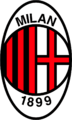 Stemma del Milan usato dal 1986 al 1998.