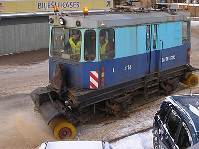 Darba vagons - sniega tīrītājs