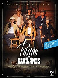 Pasión de gavilanes — coperta unui DVD