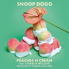 Обложка сингла Снуп Догга при участии Чарли Уилсона «Peaches N Cream» ()