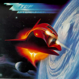 Обложка альбома ZZ Top «Afterburner» (1985)