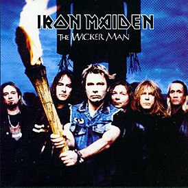 Обложка сингла Iron Maiden «The Wicker Man» (2000)