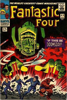 Обложка выпуска Fantastic Four #49 (апрель 1966). Художник Джек Кирби.