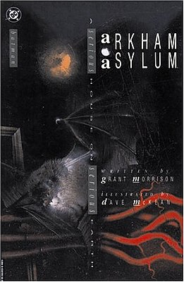 Обложка первого издания Arkham Asylum: A Serious House on Serious Earth в твердом переплете. Художник Дэйв Маккин