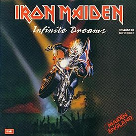 Обложка сингла Iron Maiden «Infinite Dreams» (1989)