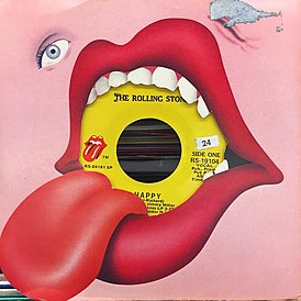 Обложка сингла The Rolling Stones «Happy» (1972)