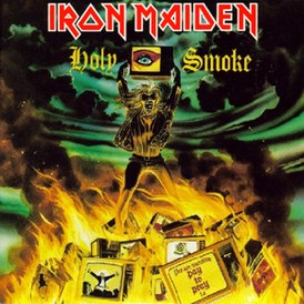 Обложка сингла Iron Maiden «Holy Smoke» (1990)