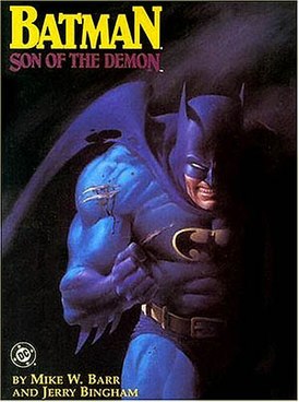 Обложка издания Batman:Son of the Demon в мягком переплете. Художник Джерри Бингхэм.