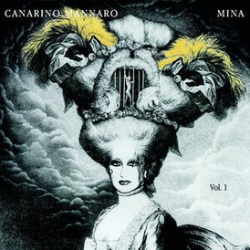 Обложка альбома Мины «Canarino mannaro» (1994)