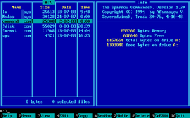 Скриншот программы Sparrow Commander
