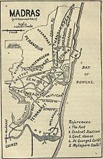 1921 இல் சென்னையின் நிலப்படம் (நெடுங்குளம் நிலமாக்கப்படவில்லை)